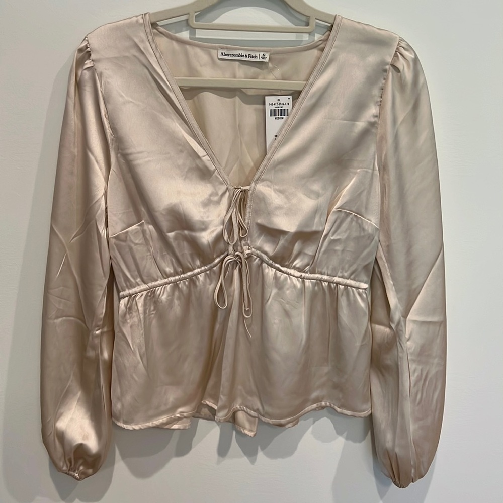 A&F Silky Tie Top